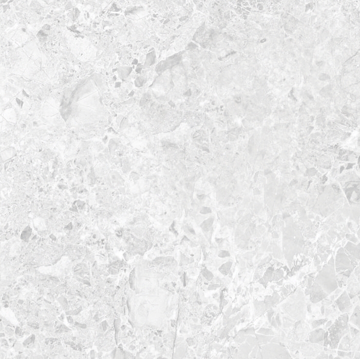 Керамогранит светло-серый Brecia Adonis Grey  60x60 глянцевый